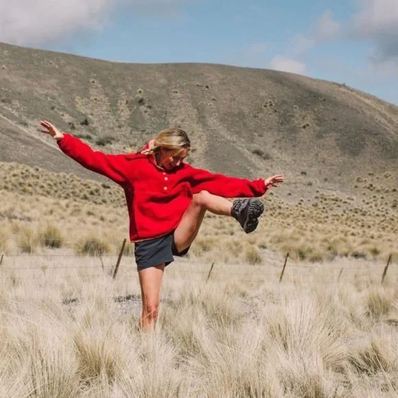 Outdoor Voices Red Fleece Size S - Picture 2 of 2